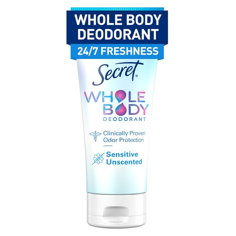 Aluminum Free Whole Body Deodorant Invisible Cream
