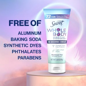 Aluminum Free Whole Body Deodorant Dry Feel Cream