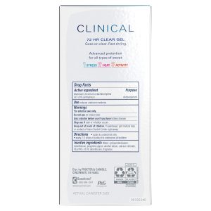 Clinical Strength Clear Gel Antiperspirant Deodorant